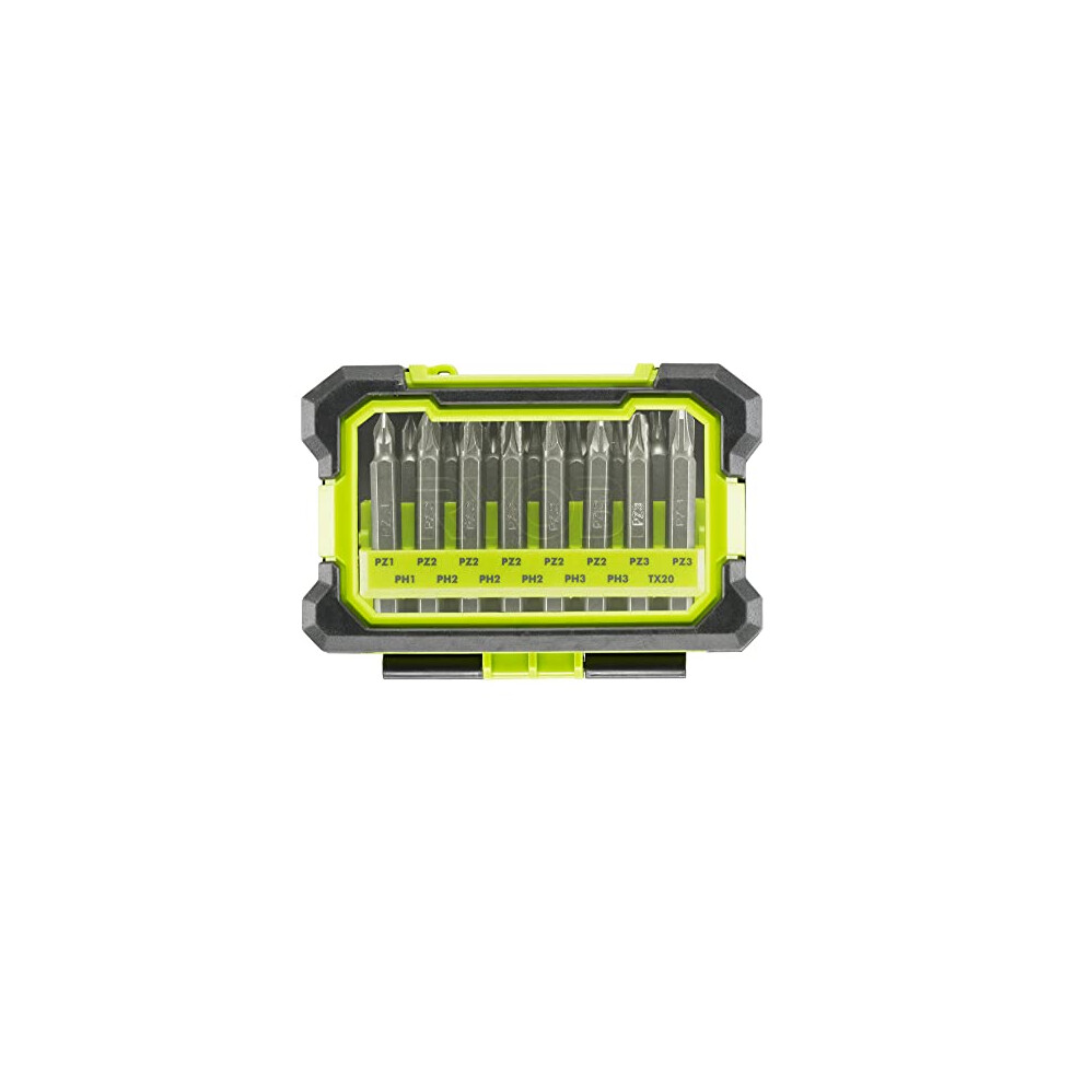 RAK15MSD Screwdriver Bit Set (15 Piece), Light Green and Black, One Size, 50 mm