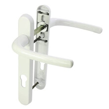 Ultra UPVC Door Handle Spring, 92PZ, 122mm Bolt centres, Double Glazing, Pair, White
