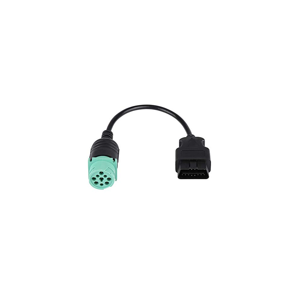 Obd2= Kimiss 9 Pin To 16 Pin Obd2 Truck Diagnostic Scanner Cable Adapter J1962-J1939 For Cummins Diesel Engine (Male) 715538719897
