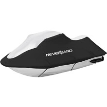 Trailerable Jet Ski Cover 3 Seats Heavy Duty Waterproof 210D with 2 Air Vent Marine Grade UV Resistant Fits Yamaha Sea-Doo Kawasaki up to 135""