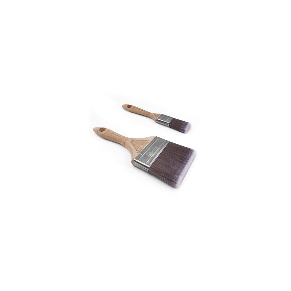 2PC Large Paint Brush - Fence Paint Brushes for small Edging Painting or Large Surface Decorating(30mm,100mm)