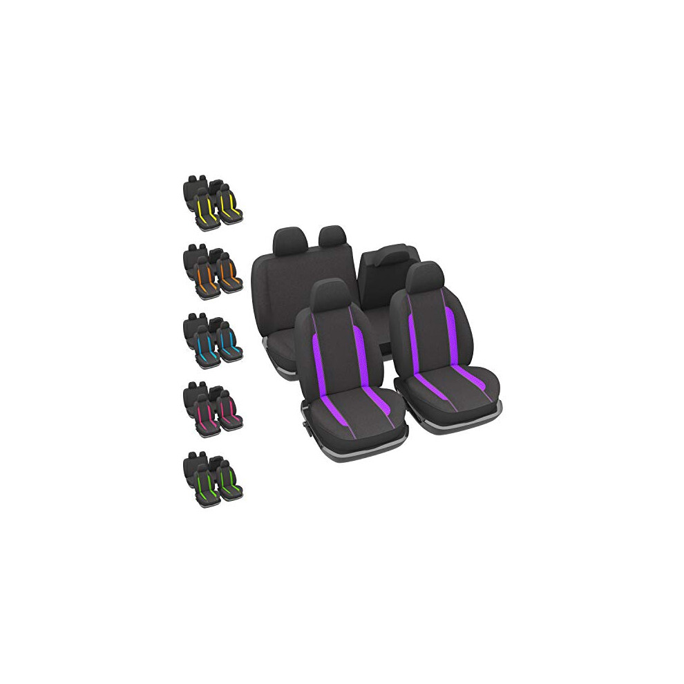 1012867 Universal Non-Slip Washable Car Seat Covers Purple 3261880128674