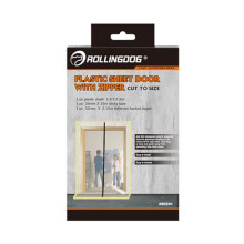Plastic Sheet Door with Zip Cut to Size
