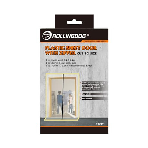 Plastic Sheet Door with Zip Cut to Size