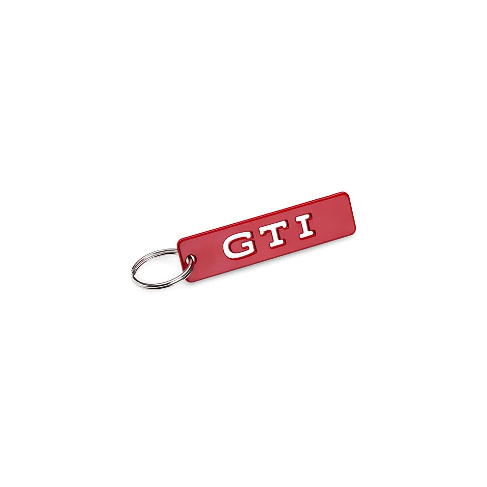 1H2087010D Key Ring GTI Logo Metal Pendant Keyring Red, red, standard size, Modern