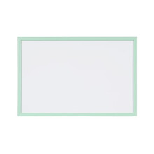 Pastel Framed Whiteboard, Magnetic Dry Wipe, Pastel Green MDF Frame, 60x40cm