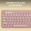 Logitech Pebble Keys 2 K380s - QWERTY US International Layout, Rose 4