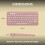 Logitech Pebble Keys 2 K380s - QWERTY US International Layout, Rose 9