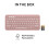 Logitech Pebble Keys 2 K380s - QWERTY US International Layout, Rose 10