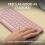 Logitech Pebble Keys 2 K380s - QWERTY US International Layout, Rose 5