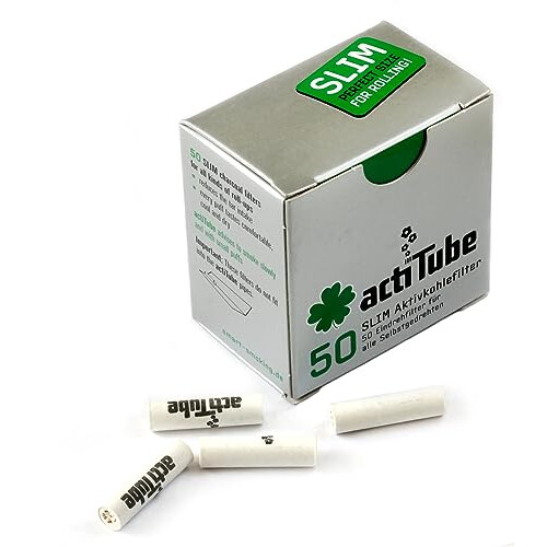 Φίλτρο ενεργού άνθρακα ActiTube Slim 7 mm, συσκευασία των 50 τεμαχίων 1