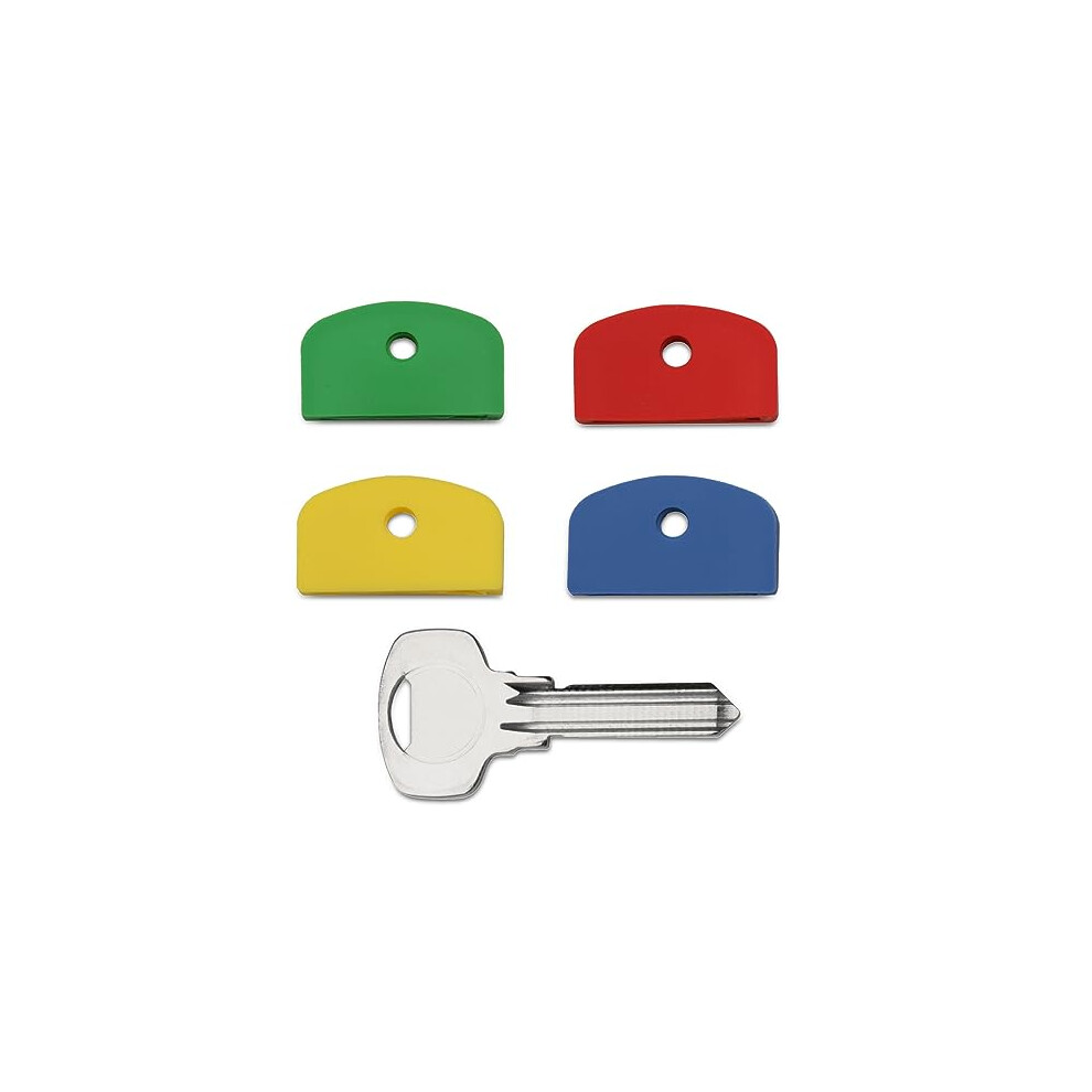 Set Of 12 Coloured Large Square Headed Identifying Key Caps For Yale Keys 5060420562347