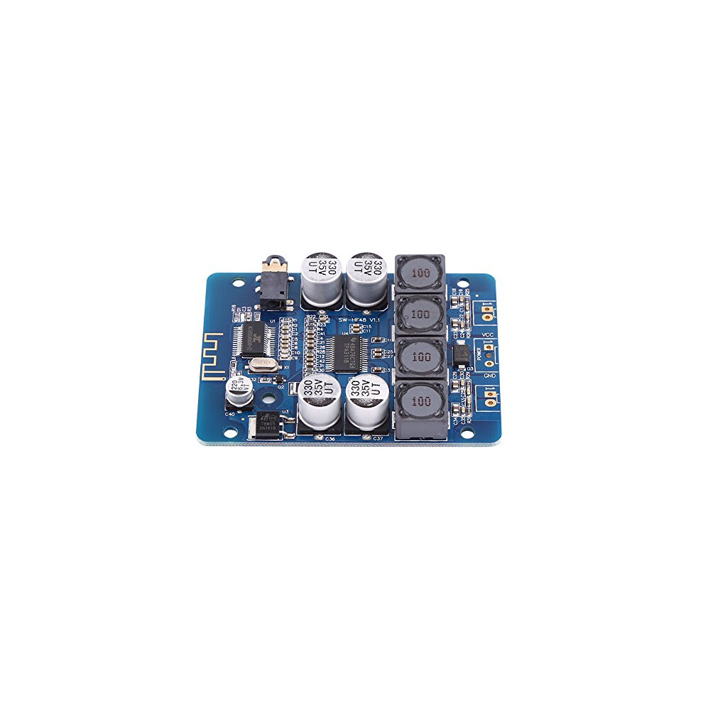 Dual Channel Power Amplifier, Akozon Electronic Amplifier 30W+30W 8V~26V Dc Dual Channel Bluetooth Digital Amplifier Board 798382620250