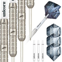 Steel Tip Darts Set | Seigo 'The Ninja' Asada Silver Star | 80% Natural Tungsten Barrels | 22 g