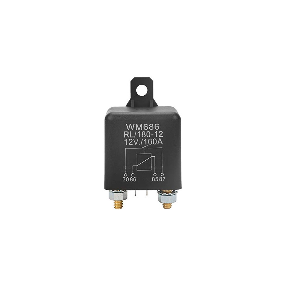 Heavy Duty Car Starter Relay, Akozon Wm686 Relay 100A Normal Open Car Starter Relay For Remote Control Battery On/Off Rl/180 Dc 12V 757686457306