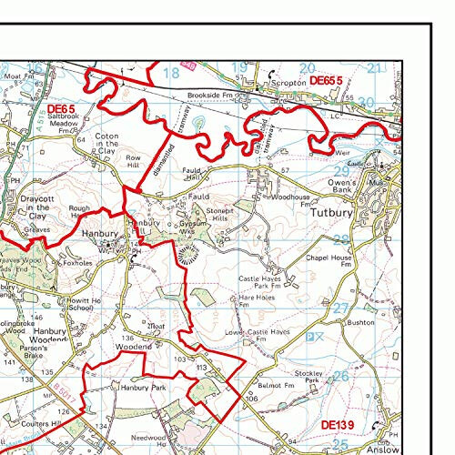 Walsall - WS- Postcode Wall Map - Paper 1