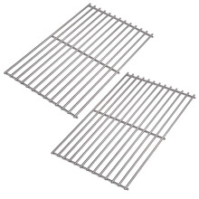 Replacement BBQ Stainless Steel Cooking Grates Fit for Tepro Toronto, Schwarz Model Grills,Set of 2
