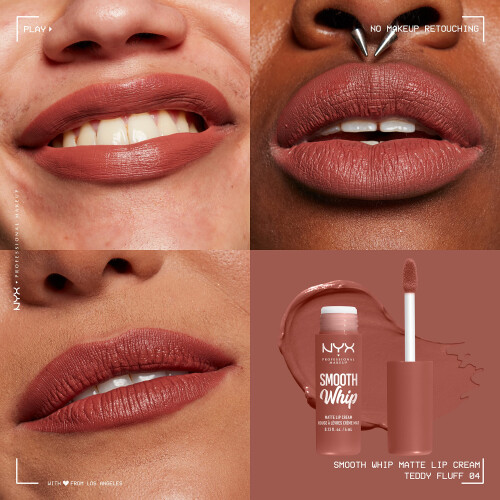NYX Professional Makeup Lipstick NYX Smooth Whipe Matt Teddy fluff (4 ml) 2