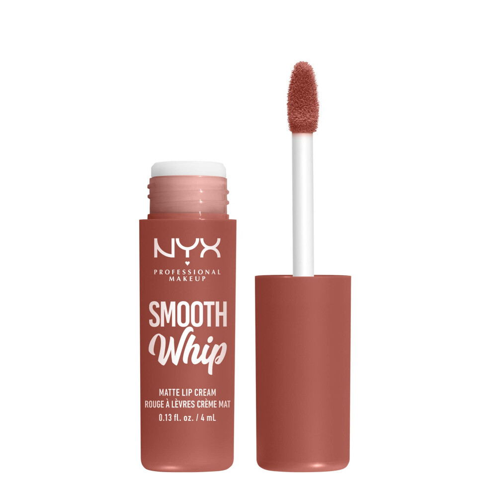 Liquid Lipstick, Matte Lip Cream, Ultra-Vibrant Shades, With Shea & Cocoa Butter, Smooth Whip, Shade: Teddy Fluff