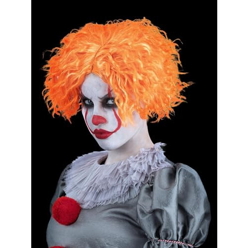 Smiffy's 81036 Chapter Two Wig, Women, Orange, One Size 1