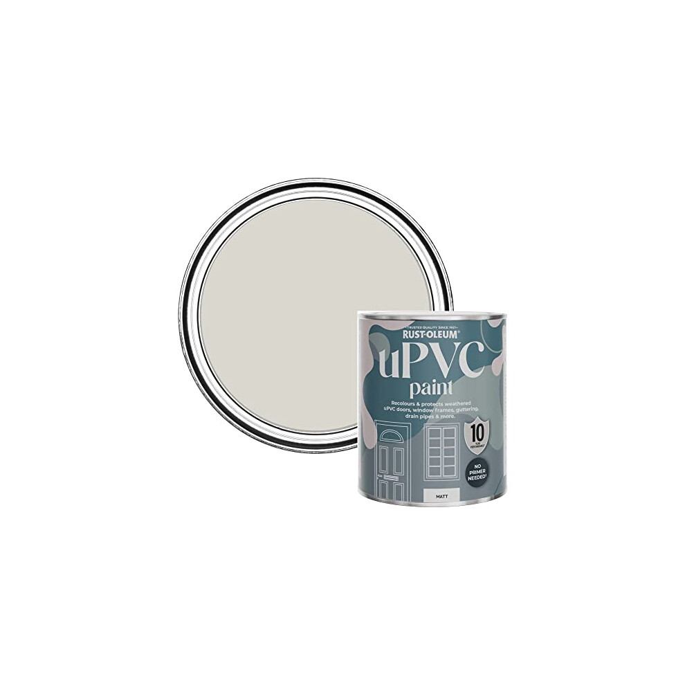 Rust-Oleum Upvc Door And Window Paint In Matt Finish - Bare Birch 750Ml Grey