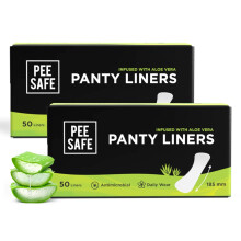 Aloe Vera Panty Liners for Women - Pack of 100 | Pantyliners with 185mm Length | Extra Comfort | Keeps You Dry & Fresh All Day Long