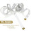 12 Piece White Measuring Tape, Tailor Cloth Ruler, for Measuring Body Width, DIY Clothing, Making Cosplay Clothing 3