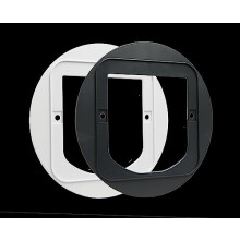 Cat Flap Mounting Adaptor - Grey/White
