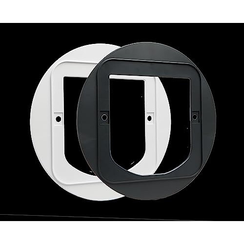 Cat Flap Mounting Adaptor - Grey/White