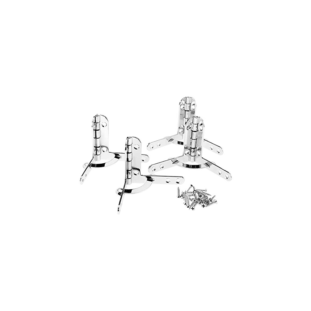 Photos - Other for Repair Jewelry Wine Box Case Quadrant Hinges 90 Degree Support Hinges Silver with Fixing Screws 4pcs/Set