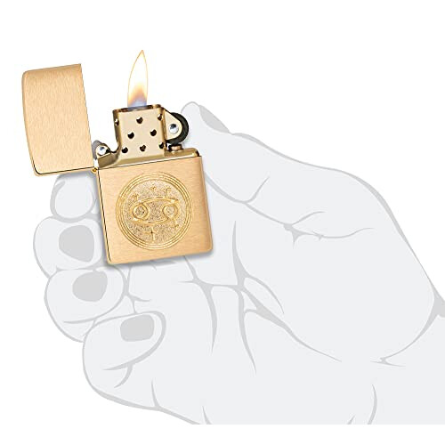 Zippo Lighter, Brass, One Size 2
