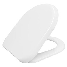 Sanremo Toilet Seat Slow Close Take Off Top Fix Thermoplast White | WC seat with Take Off Top Fix | Unbreakable and Recyclable Long-Lasting