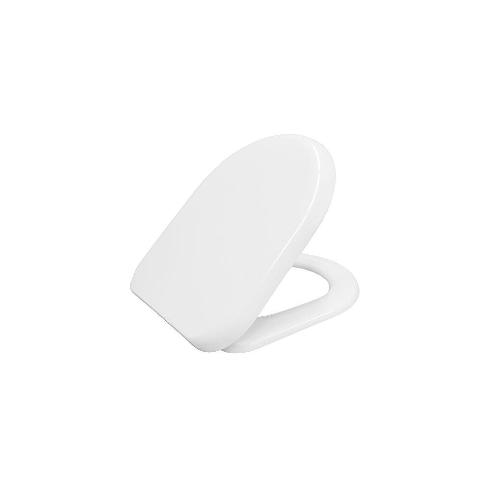 Sanremo Toilet Seat Slow Close Take Off Top Fix Thermoplast White | WC seat with Take Off Top Fix | Unbreakable and Recyclable Long-Lasting