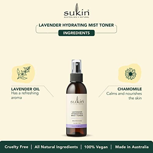 Sukin Lavender Mist Toner, 125 ml, 1009388 1