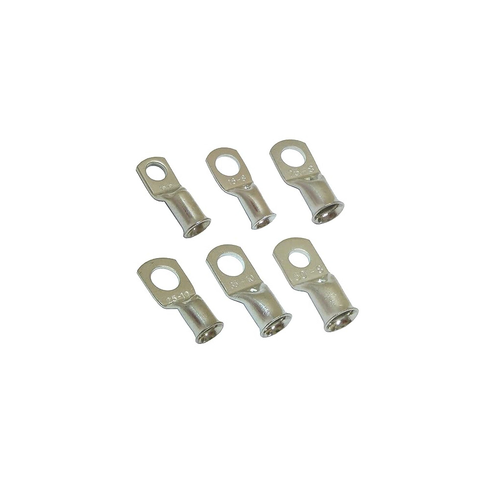 10X Copper Tube Terminals 6Mm To 95Mm Cable Welding Crimp Terminal Ring Lug Battery Starter (50Mmâ² - 10Mm) 880030103755