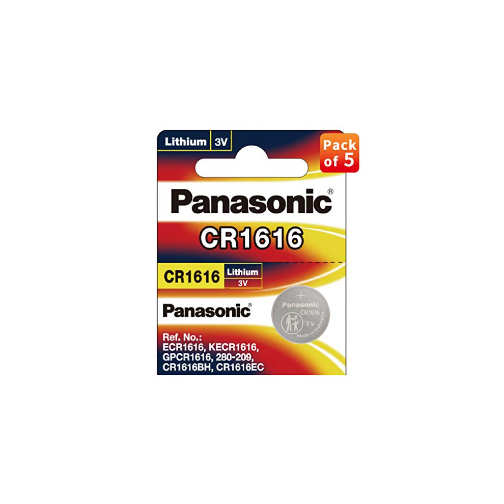 CR1616 3V Lithium Battery 2PACK X (5PC) = 10 Single Use Batteries