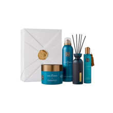 Gift Set The Ritual of Hammam L - 4 Home and Skincare Products Enriched with Eucalyptus, Argan Oil, and Rosemary - Bath Gift Box with Purifying