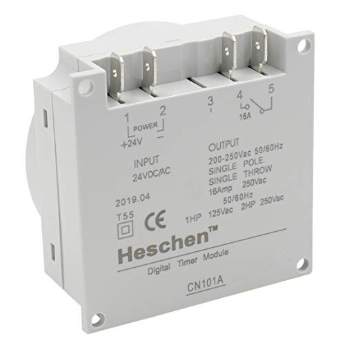 Digital LCD Power Weekly Programmable Timer Relay Switch CN101A DC 24V 16 Amp SPST 1