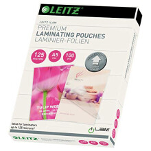 74930000 Laminating Pouches Made of 125 Micron Thick Material (Transparent, Glossy, A5 and UDT) - Pack of 100