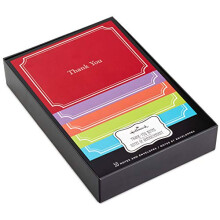 Thank You Notes - Pack of 50 in 5 Coloured Designs