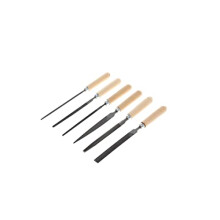 red key file set, set for metal, 6-piece, flat stump, triangular, square, half round, round file, R93000006