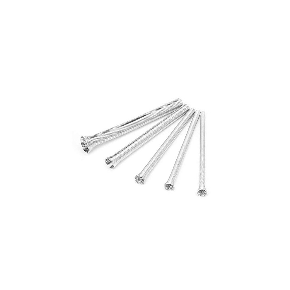5Pcs 21Cm Super Elastic Steel Spring Tube Bender, Pvc Electrical Wire Bending Pipe, For Curved Copper Tubes, Aluminum Tubes, Thin-Walled Stainless 6032916960356