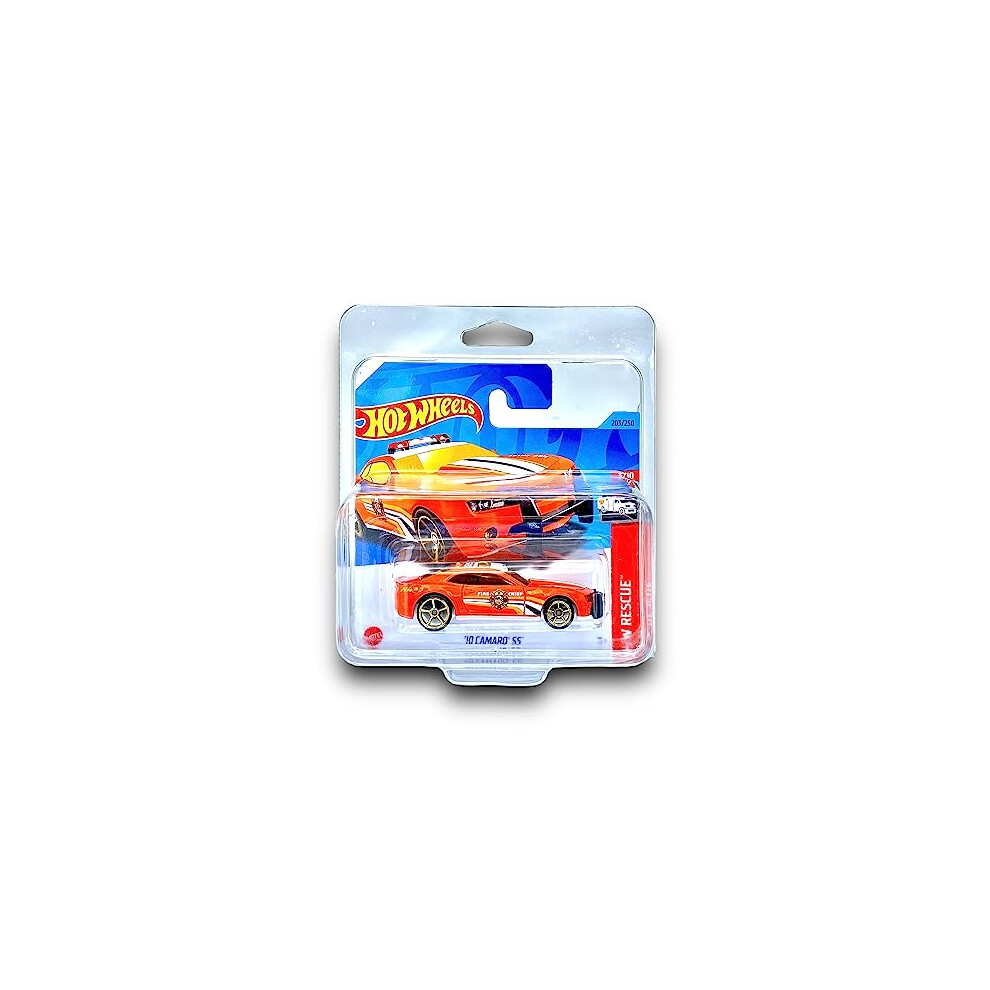 '10 Camaro SS (Orange (Fire Chef)) 3/10 HW Rescue - 2023-203/250 (Short Card) - COMES IN A KLAS CAR KEEPER PROTECTIVE COLLECTORS CASE - HKJ19