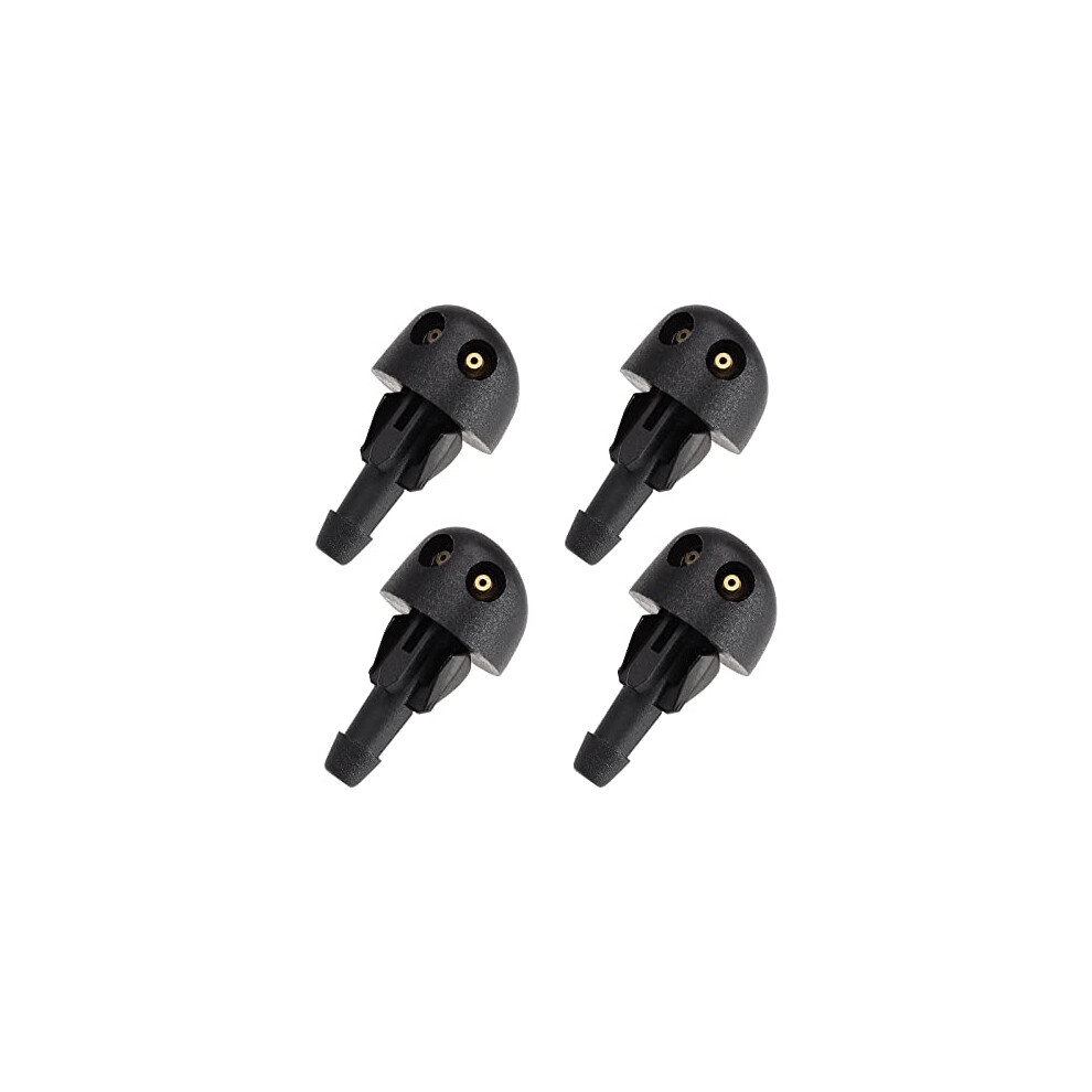 4Pcs Windshield Wiper Spray Nozzles Replacement 7700413545 Compatible With Renault Clio Mk2 1998-2005 Front Windscreen Wiper Washer Nozzle Jet 4895253903828