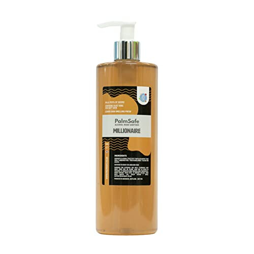 Palm Safe Millionaire Alcohol Hand Sanitiser 500 ml Pump Bottle