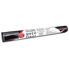 Oven Liner 40 x 50 cm-Twin Pack, Acrylic, Black, 40 x 4 x 4 cm