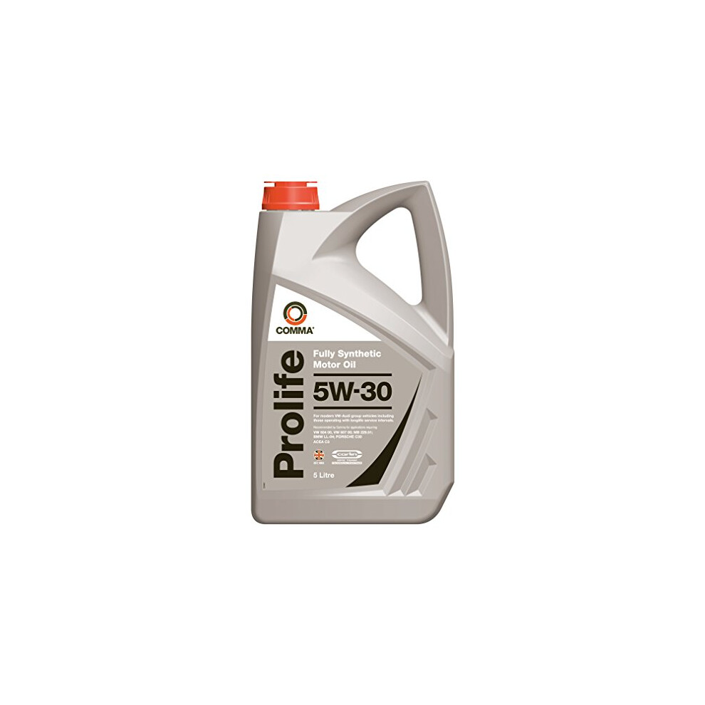 Comma Pro5l Prolife Fully Synthetic 5W30 Motor Oil, 5 Liter