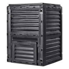 VEVOR Garden Compost Bin 80 Gallon BPA Free Composter Large Capacity Outdoor Composting Bin with Top Lid and Bottom Door Easy Assembling Ligh
