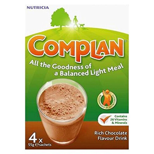 Complan Chocolate Flavour Nutritional Drink 4 X 55G - Pack of 2
