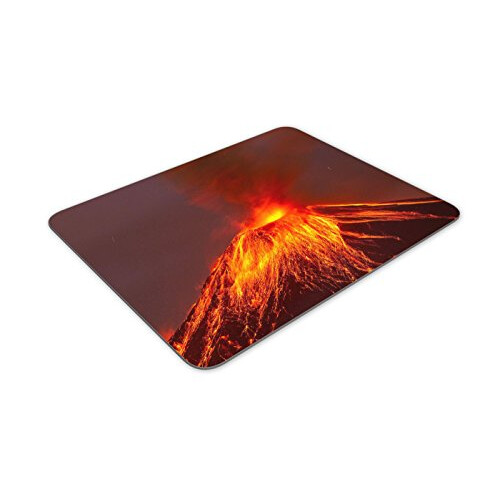 Lava Spewing Volcano Mouse Mat Pad Geology Mountain Computer PC #8097 2